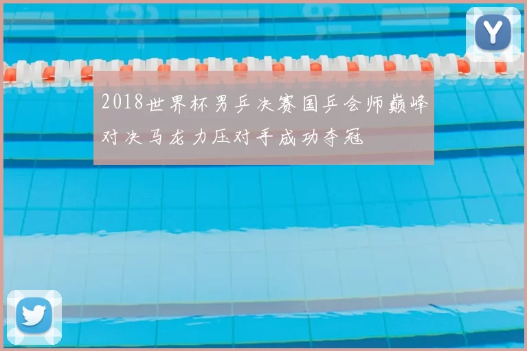 2018世界杯男乒决赛国乒会师巅峰对决马龙力压对手成功夺冠